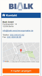 Mobile Screenshot of bialk-versicherungsmakler.de