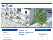 Tablet Screenshot of bialk-versicherungsmakler.de